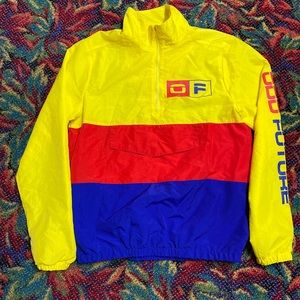 odd future jacket yellow blue pink